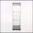 Stylish Two Door Glass Cabinet with Three Shelves for Versatile Storage-1970209896
