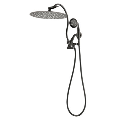 Bras de douche pivotant avec douchette Rainfall
