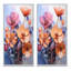 «Peach Purple Violets Représentation Dreams», 2 pièces-469677637-469677636