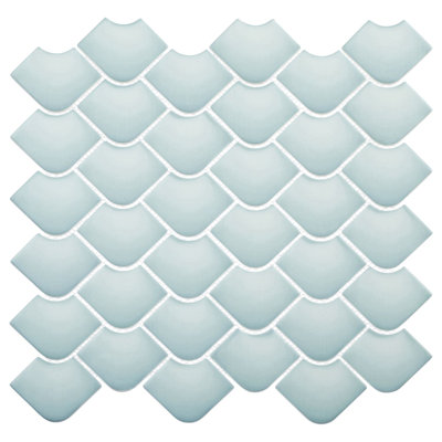 Scala Nami 2 po x 3 po Carrelage mosaïque mural en verre satiné