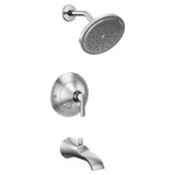 Moen Doux Posi-Temp Tub and Shower Trim Kit with Rainshower, Valve Required
