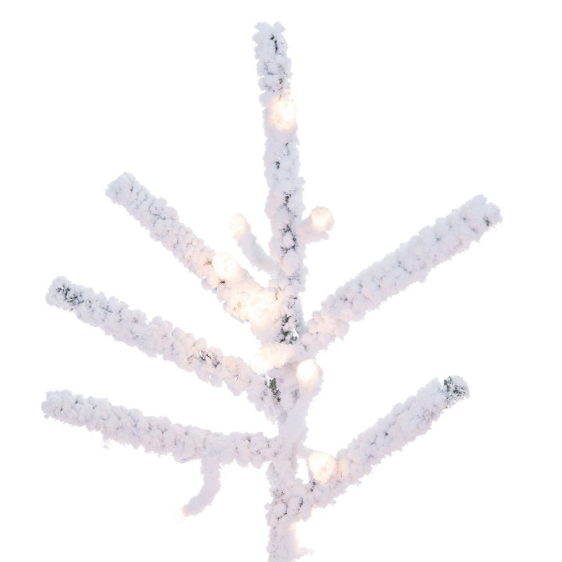 Vickerman 10' x 59" Flocked Slim Pistol Pine Artificial Pre-lit Christmas Tree with 2500 LED Color Changing 3mm Low Voltage 8 Function Wide Angle Lights