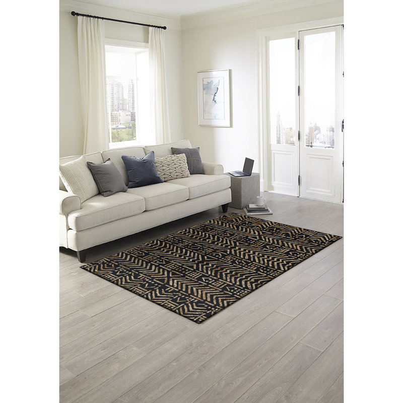 Tapis marocain en laine touffeté à la main Josilyne, Rectangle 7 pi 6 po x 9 pi 6 po
