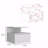 Floating Nightstand, End Table, Side Table Drawer, Open Top Shelves -In White-1014381489