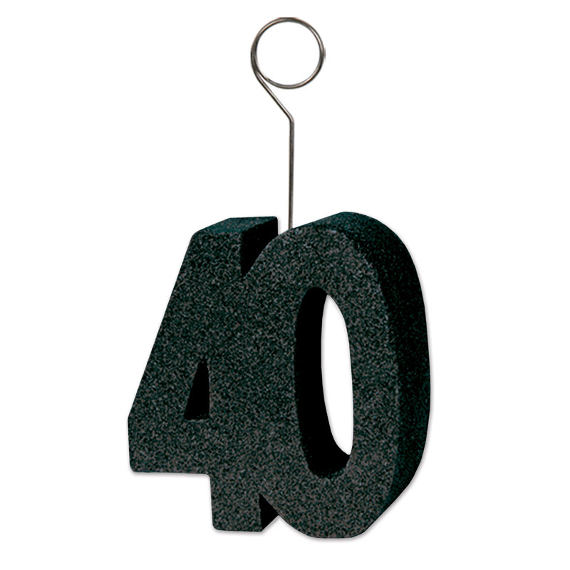Porte-photo / ballon scintillant "40"