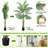 Artificial Palm Tree With 15 Trunks- Fake Palm Tree Fake Tropical Paradise Palm Tree-111312806