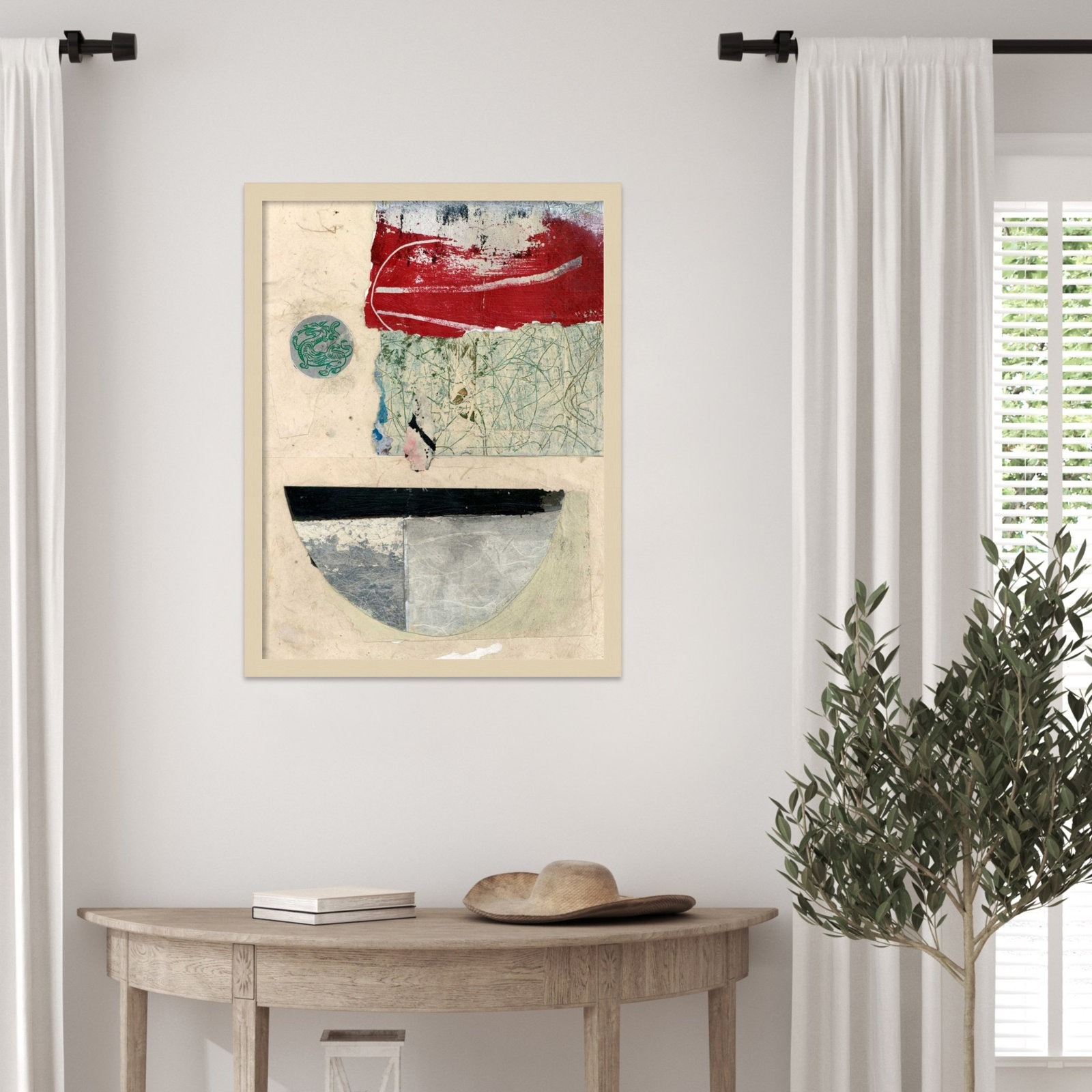 Fresno "Natural Elements No. 2" Print, 25" H x 19" W, Brown