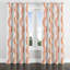 Rideaux Modern - rideaux à œillets abstraits orange et blancs Terra - 1 panneau-31722130-31722128