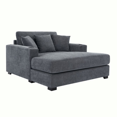 55" Oversized Chaise Lounger by Hokku Designs