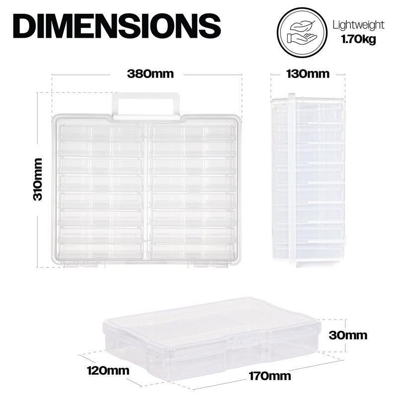 Rebrilliant Blatteis Plastic Craft Case