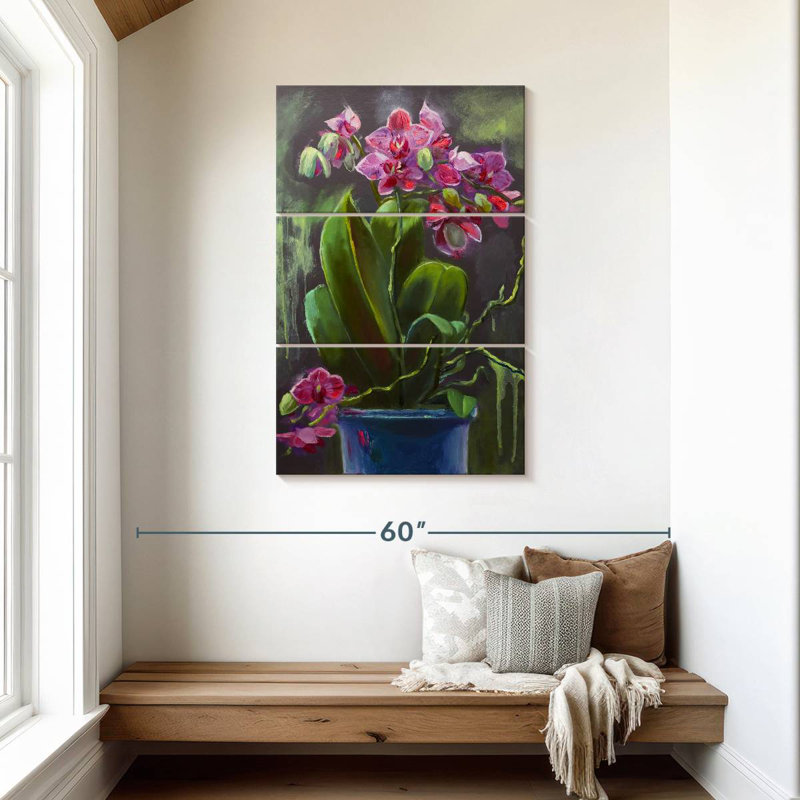 Orchidée Harnek, H 45 po x l 28 po