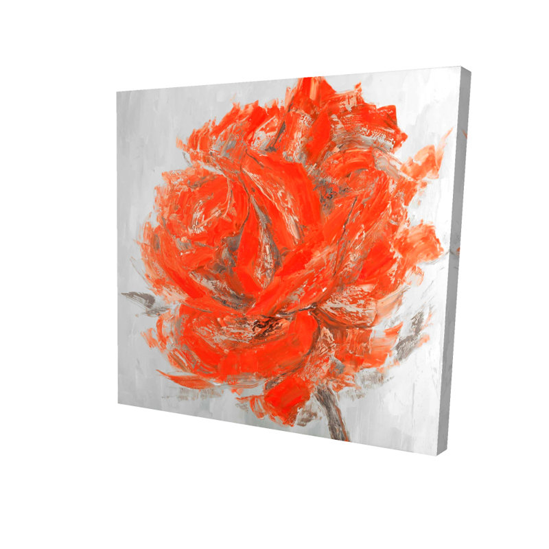 Abstrait rose - toile de chambre grise pour la maison | Reproduction d'art