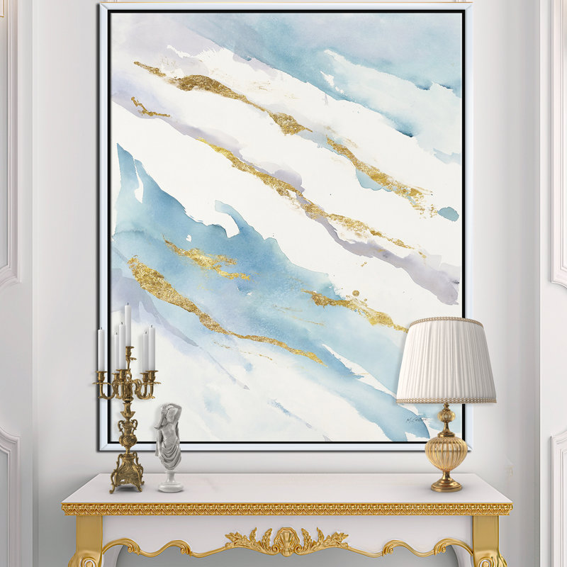 « abstract dérivation v2 »-impression sur toile, H 46 po x l 36 po x P 1,5 po, Cadre blanc