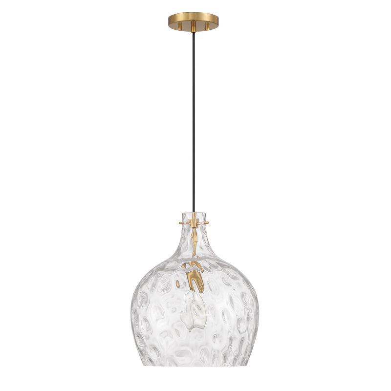 Orjona 1-Light Pendant in Brass, Brass