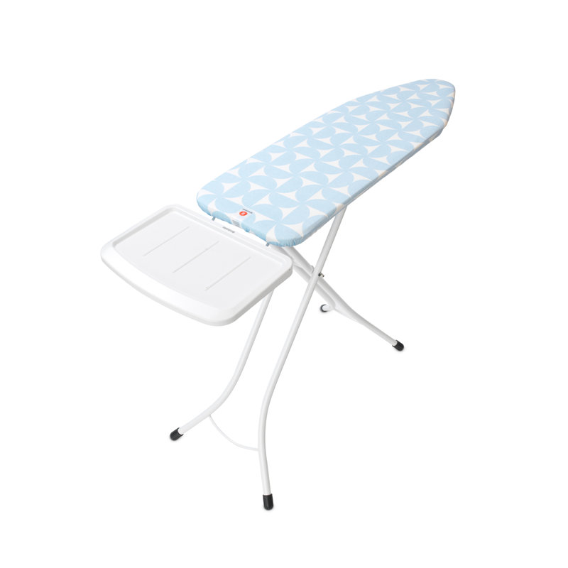 Brabantia Fresh Breeze Blue Freestanding Ironing Board with Metal Steam Unit Holder