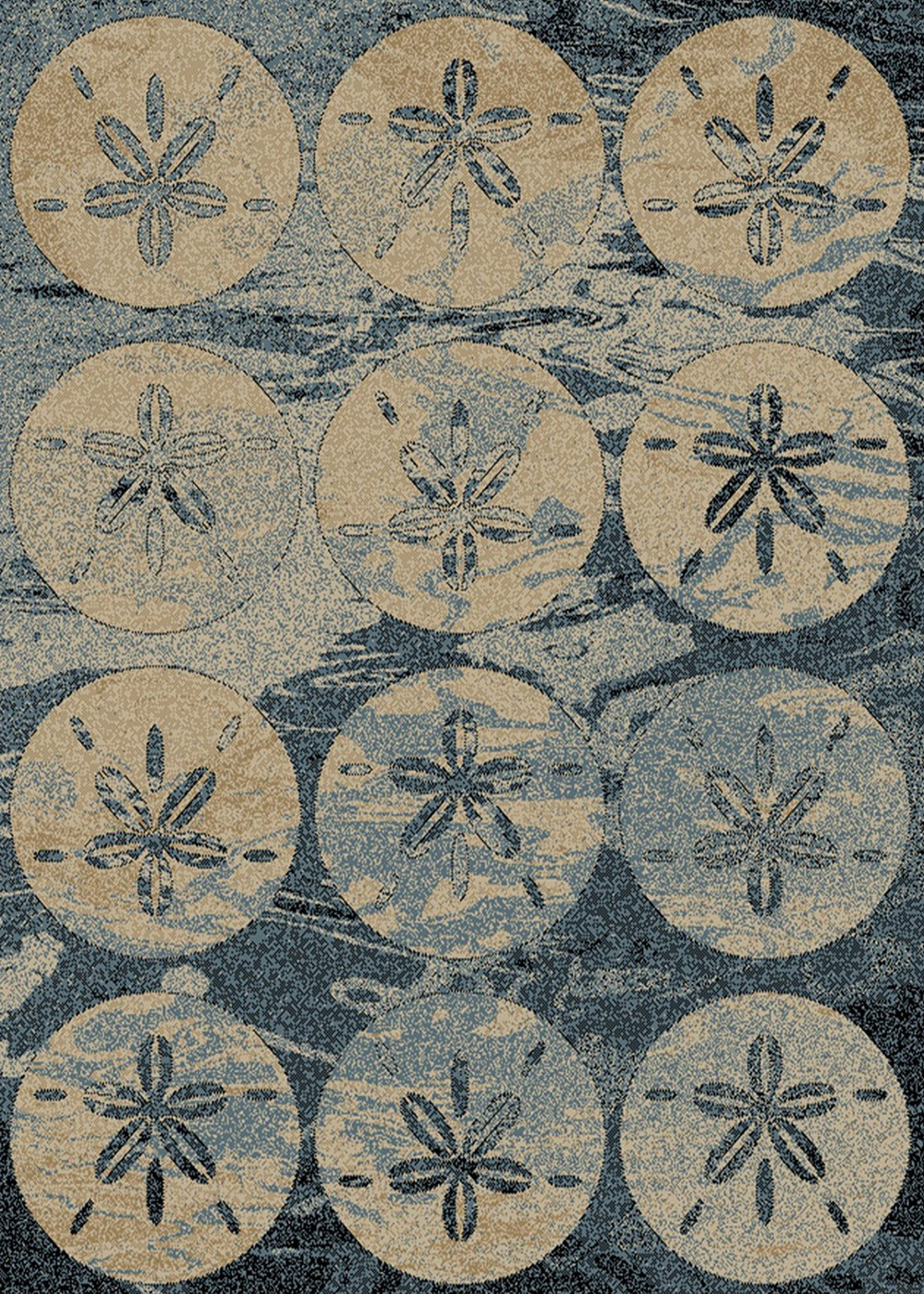 Union Rustic Alleyna Coastal Blue Area Rug | Wayfair