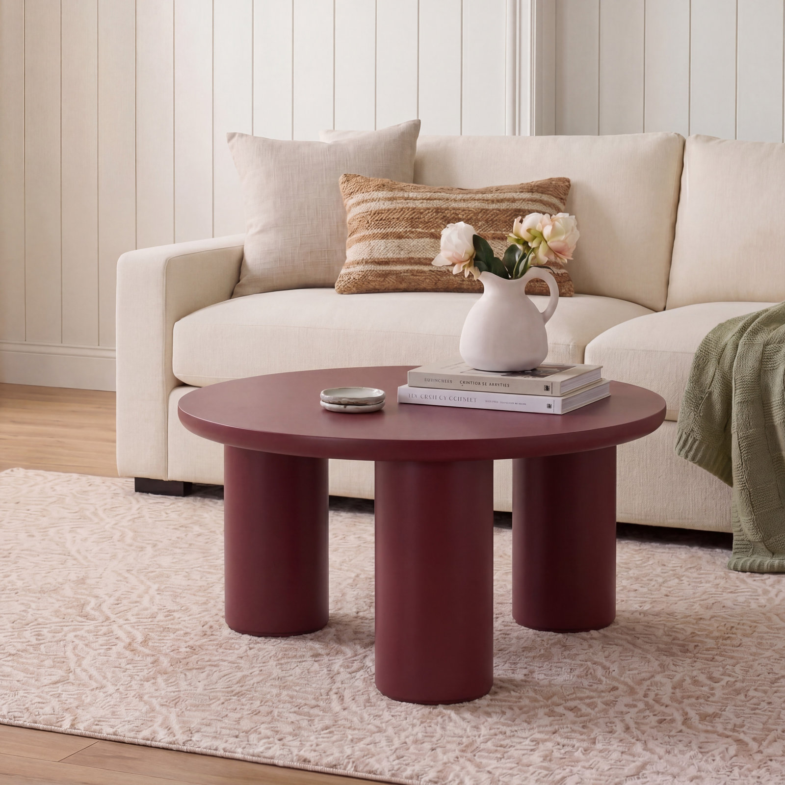 Aicha Single Coffee Table, Red