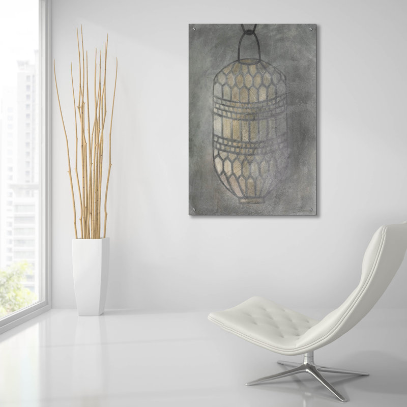  «Crepe Lantern 2» par Vanna Lam, art mural en verre acrylique, 24 po x 36 po, H 36 po x l 24 po