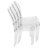 Brayan Clear Acrylic Ghost Chair – Modern Round Back Dining Chair & Vanity Accent Seat – Scratch-Resistant Lucite Side Chair in Single, Set of 2, and Set of 4-925405361