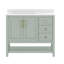 Ensemble de meuble-lavabo simple 36 po avec lavabo, armoire, tablette de rangement ouverte et tiroirs de rangement Caniya-1045739433-1045739435-1030700855
