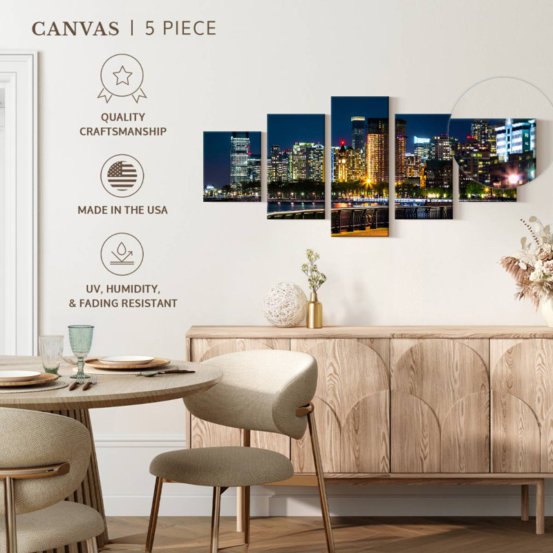 Night In New Jersey, 24" H x 55" W