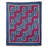 Red Log Cabin Handmade Throw Blanket