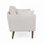 Fauteuil club d'appoint avec pieds en bois