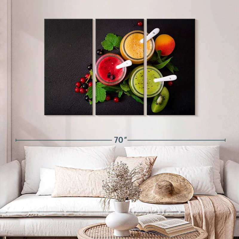Yarlin Assorted Fruit Smoothies, 32" H x 50" W