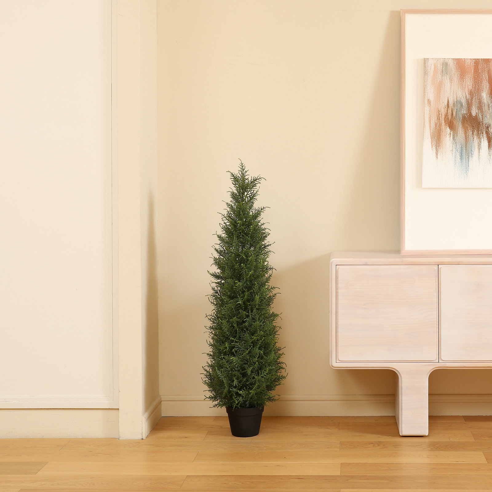 Adcock Cypress Topiary in Pot, 48" H x 46" W x 46" D