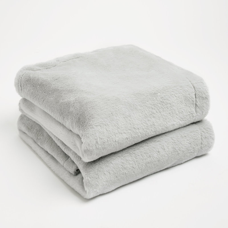 Raynette Throw Blanket, W125 x L150cm, Silver