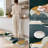 Abstract Organic Non-Slip Washable Kitchen Mats