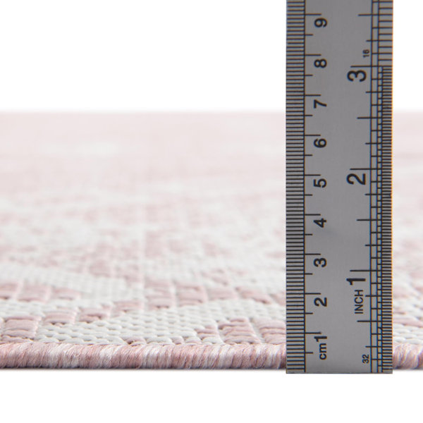 Foundry Select Bomer Pink Indoor/Outdoor Rug & Reviews | Wayfair
