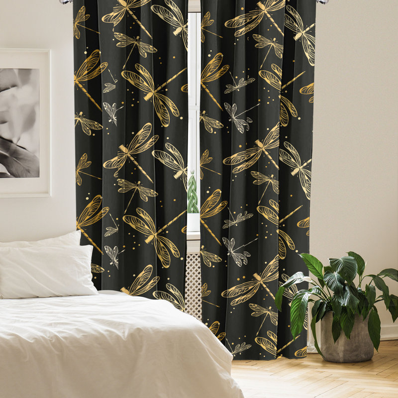 Banisha Semi Sheer Curtain Pair, 28" W x 84" H