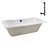 66'' x 34'' Acrylic Soaking Drop-In Bathtub, Drain Included-97545321