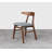Carruthers George Oliver Wood and Upholstery Leather Side Chair-101939092