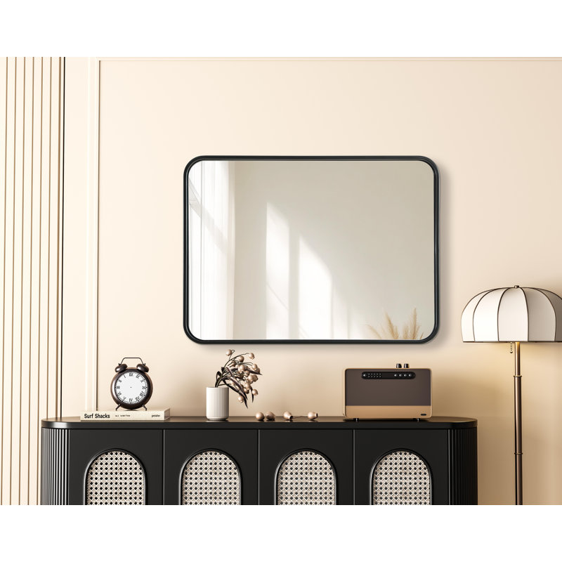 Miroir Erath, 30 po x 22 po, Noir