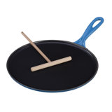 Le Creuset Cast Iron Crepe Pan with Rateau and Spatula