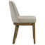 Chaise d'appoint Bryant (brun clair) rembourrée (ensemble de 2)