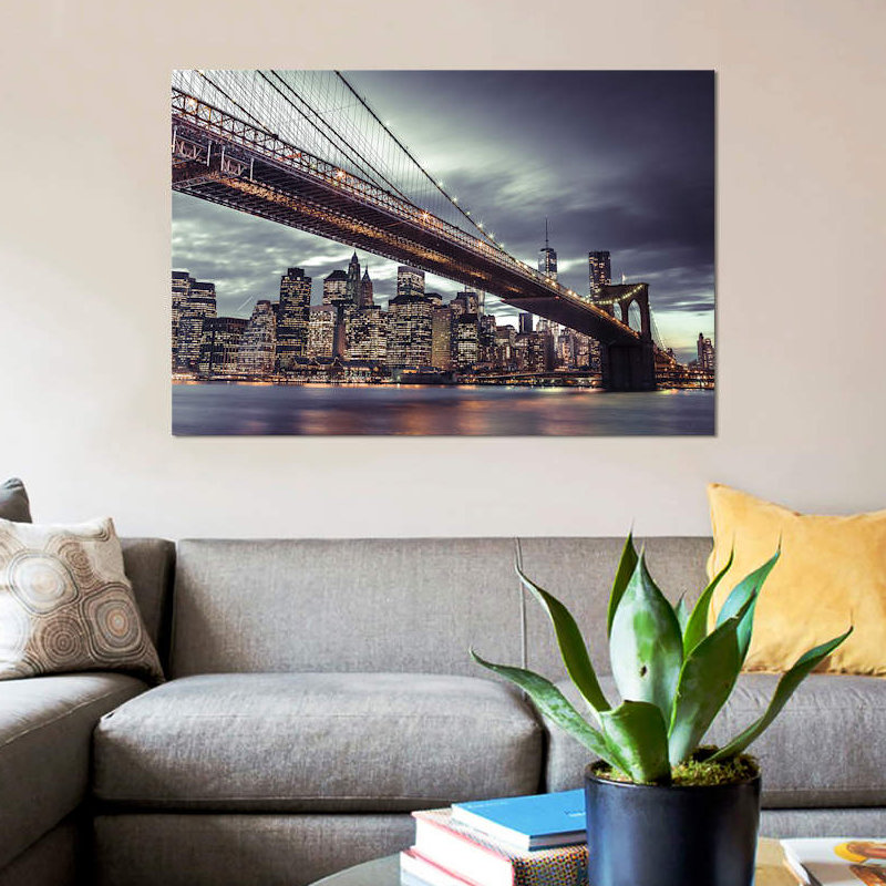 « new york vii », impression sur toile, H 8 po x l 12 po x P 0,75 po, Toile tendue, Pas de tapis