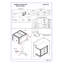 Table de chevet 3 tiroirs Crisp Furniture solide et durable
