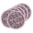 6 Round Placemats Romance is Dead Blue/Pink