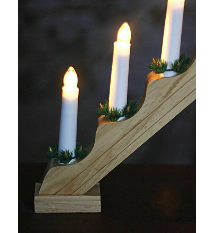 Christmas Candle Bridge, White 