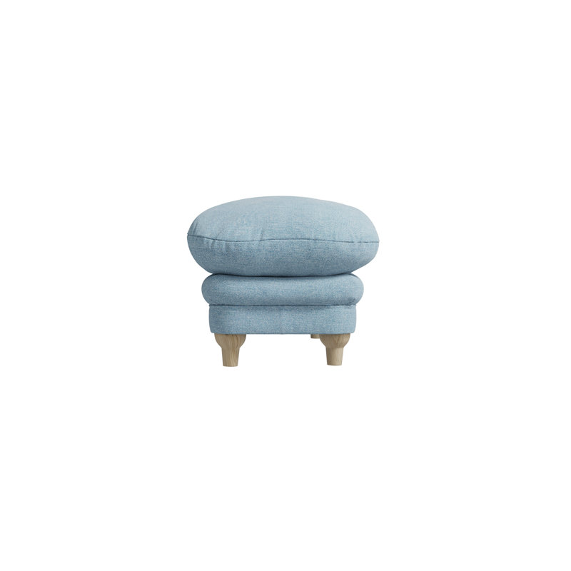Plumpton 113.5cm Wide Rectangle Solid Colour Footstool, Duck Egg Blue