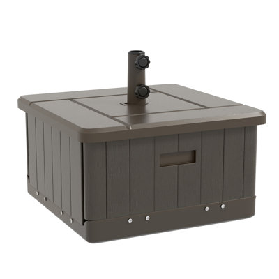 31 porte-parapluies, table de bout, jardinière à fleurs, capacité de charge de 175 lb, brun, roulettes pour une mobilité simple dans la base, la fonction et les poignées