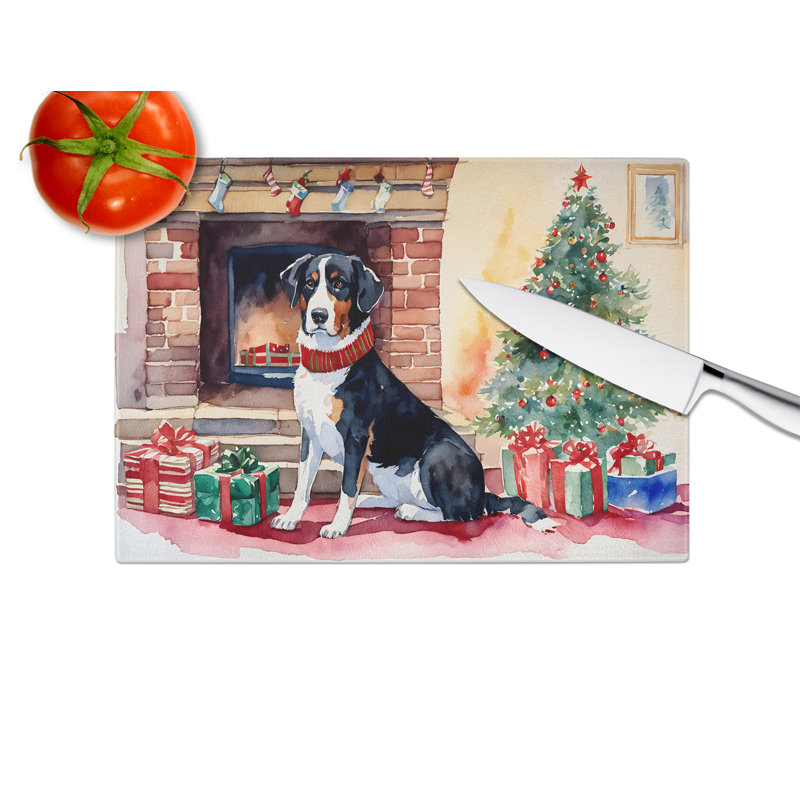 Planche à découper Appenzeller Sennenhund Cozy Christmas