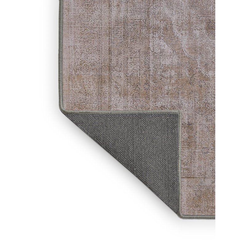 Tapis brun à motif abstrait Sebago, Rectangle 5 pi x 7 pi