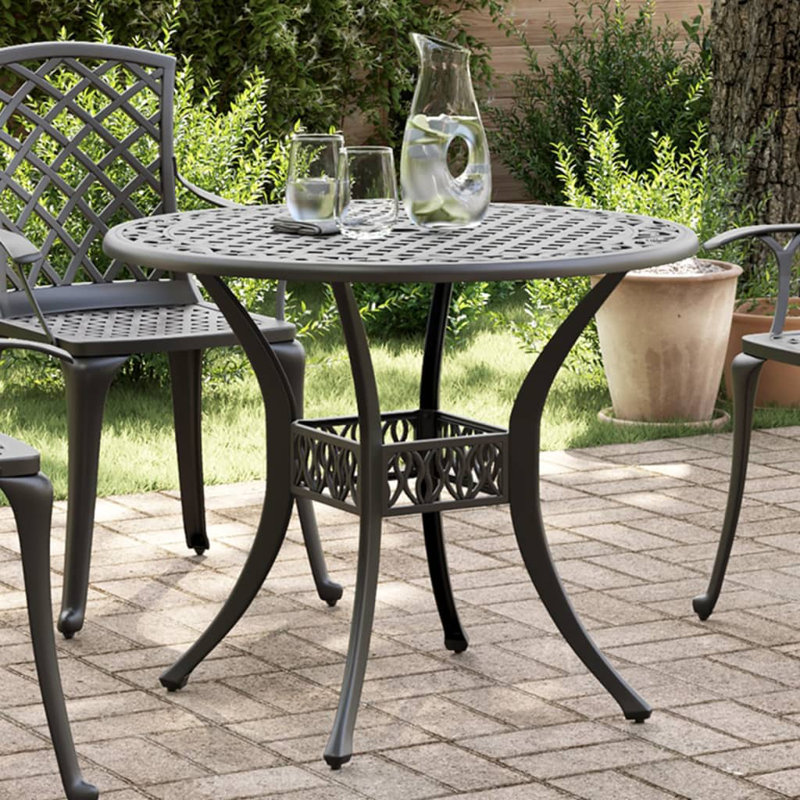 Gutzwiller Round 90Cm L Bistro Table, Black, Black