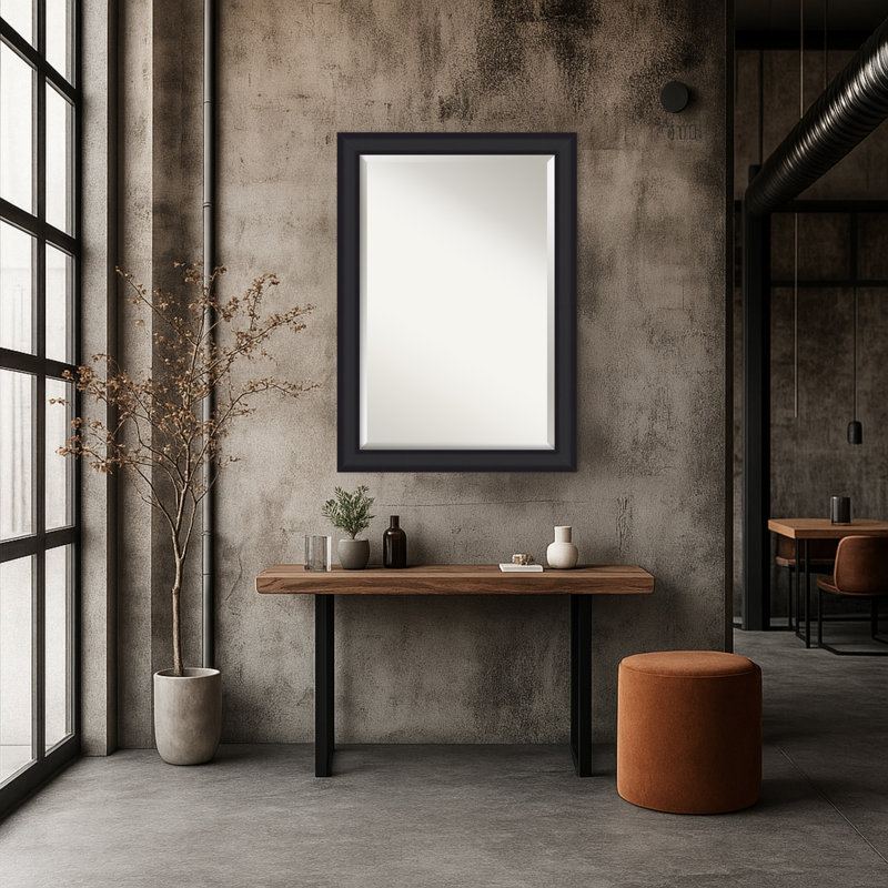 Miroir mural Oliver, 29,25 po x 41,25 po, Noir