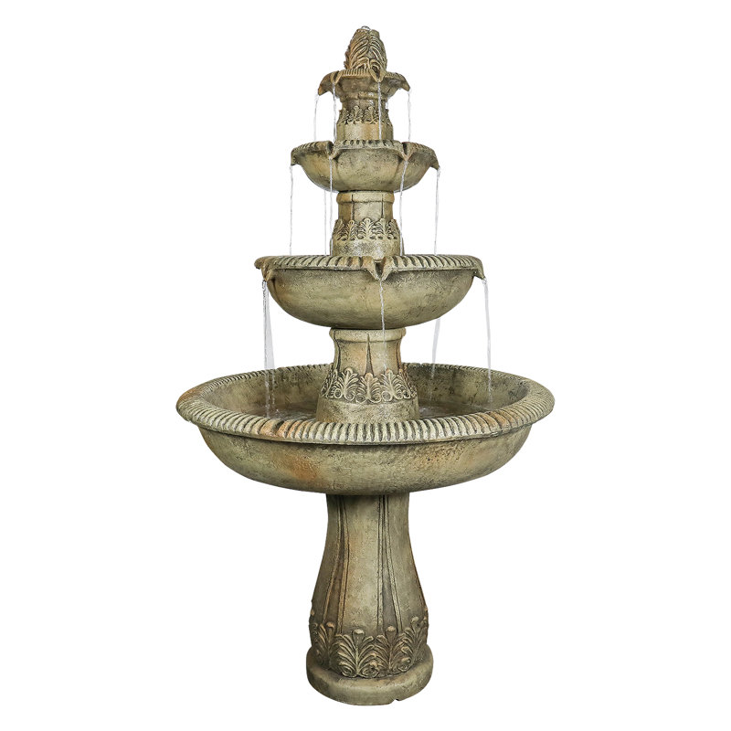 Fontaine extérieure 63 "avec pompe H, cascade d'eau pour patio