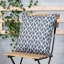 Bean Bag Bazaar Art Deco Indoor-Outdoor Cushion, Pack of 4, Mixed Grey